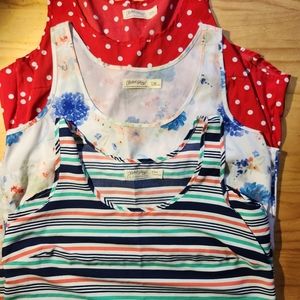 Lot of 3 Faded Glory ladies tank tops